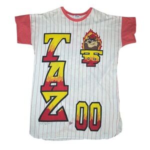 Vintage‎ 1992 Taz Zoo Looney Tunes T-Shirt Warner Bros Cartoon Shirt 90s